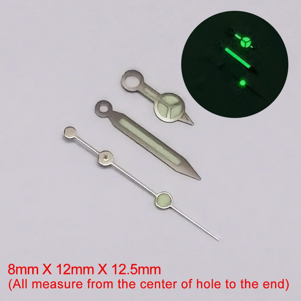 A-Series Watch Accessories Watch Hands Pointer NH35 Green Super Luminous, Suitable for NH35, NH36 Movement Hands