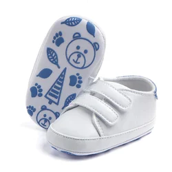 Infant Toddler Baby Boy Girl Soft Sole Crib Shoes Sneaker Newborn Baby Shoes Casual Shoes Soft Sole Pu Sneakers For 0-12M