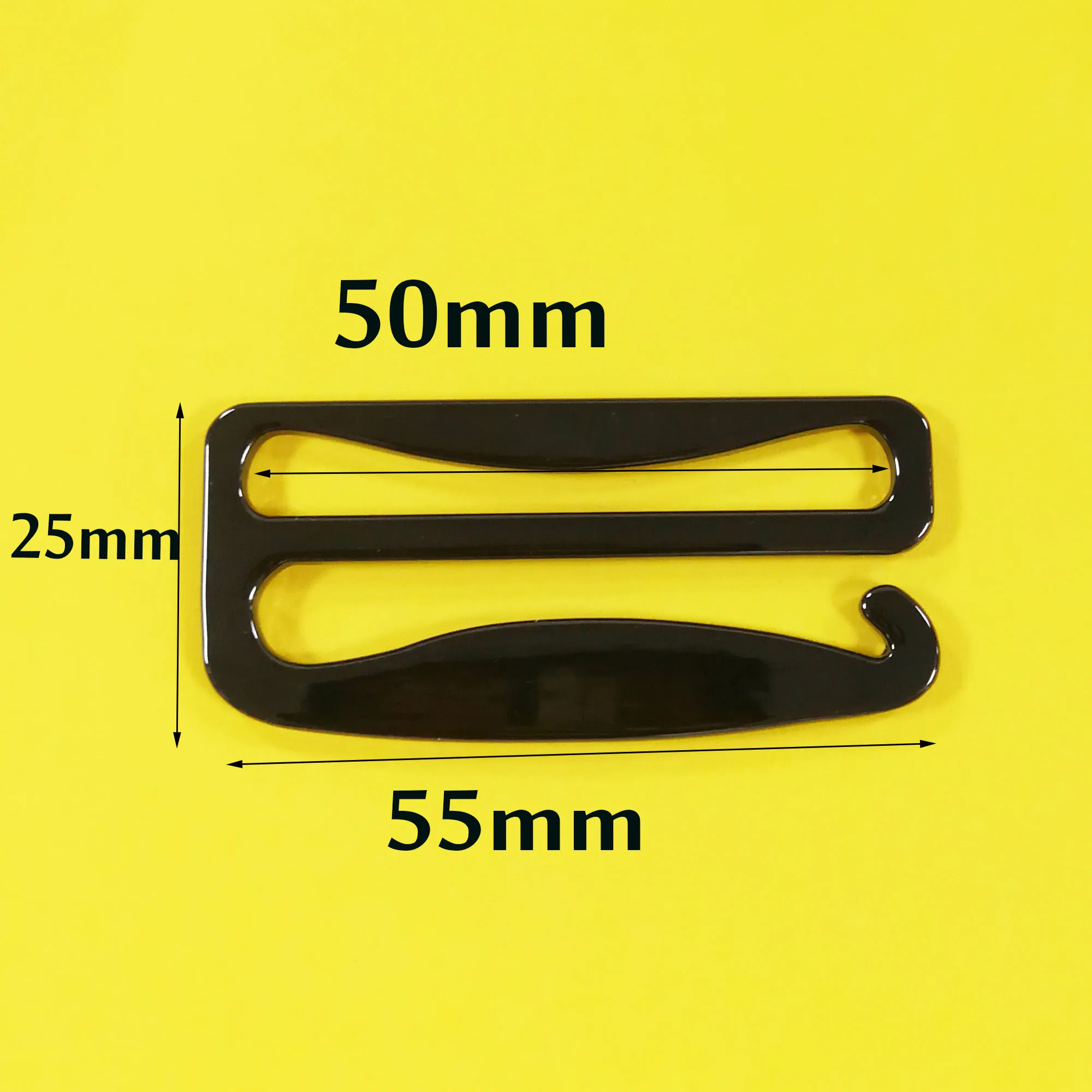 50mm Black/Gunmetal Metal G buckle G hooks Strap Slider Hooks ZINC Alloy G-Hook -2\