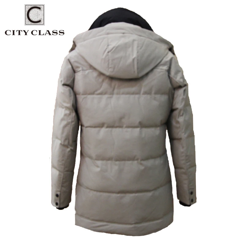 CITY CLASS New Arrivals Men Down Jacket Coat for Winter Sustans Thick Hooded High Quality Casual Men Jacket Zipper Coat CC99821