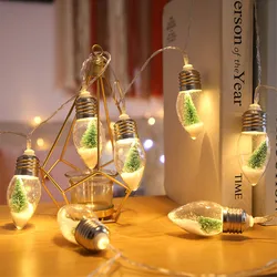 2021 New LED Wishing Bottle String Lights Battery Powered Christmas Tree Bulbs Fairy Garland Lights for Party Holiday Decoration