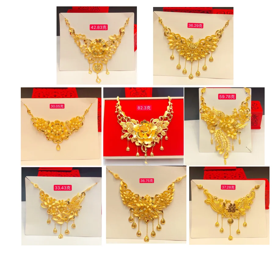 HX 24K Pure Gold Necklace Real AU 999 Solid Gold Chain Brightly Simple Upscale Trendy Classic  Fine Jewelry Hot Sell New 2023