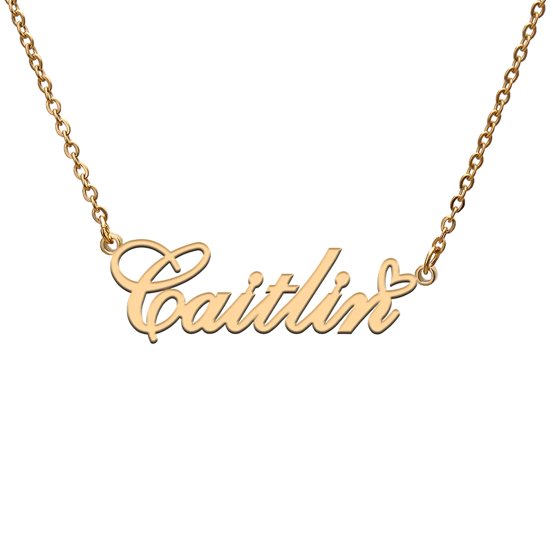 

Custom Personalized Name Necklaces for Caitlin Best Friends Birthday Christmas Mother Days Jewelry Gifts