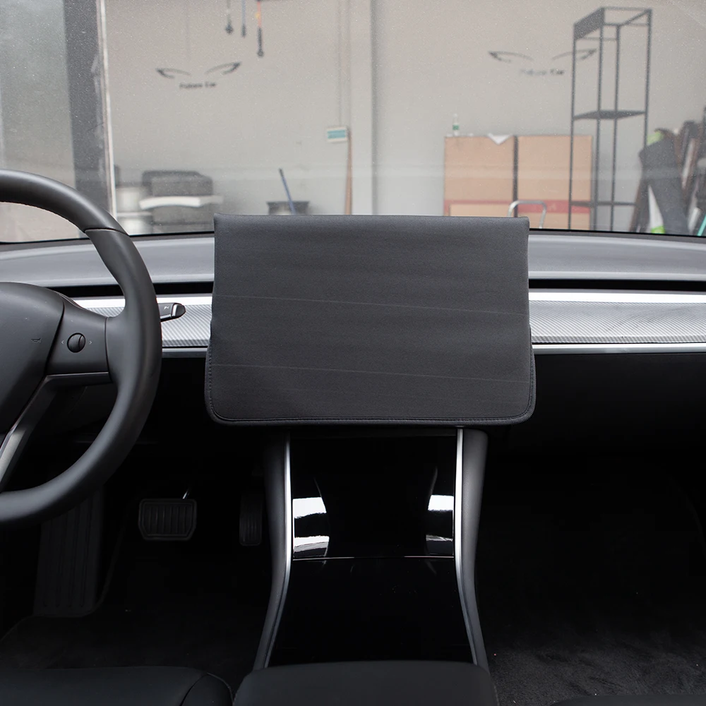Heenvn für Tesla Model 3Y, Model 3 Highland, Model Y Juniper 2025 2026, wasserdichter Navigationsbildschirm-Schutzbezug zum Aufstecken. – Detail 1