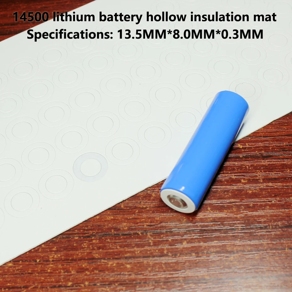 100 шт. АА/5 положительных полюсов аккумуляторов, полые изоляционные прокладки meson 14500/14505, изоляция литиевых аккумуляторов highland, патчи для ячменной бумаги