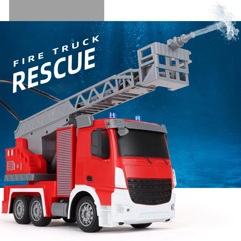 1:24 RC camion Bulldozer Caterpillar trattore modello ingegneria veicolo escavatore Dumper telecomando auto camion dei pompieri giocattolo per ragazzo