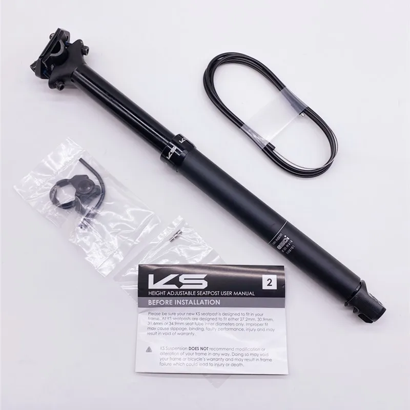 KS E20 E20-i with Remote Control Mtb Dropper Seat Post 30.9/31.6mm Travel 125mm Bicycle Seatpost