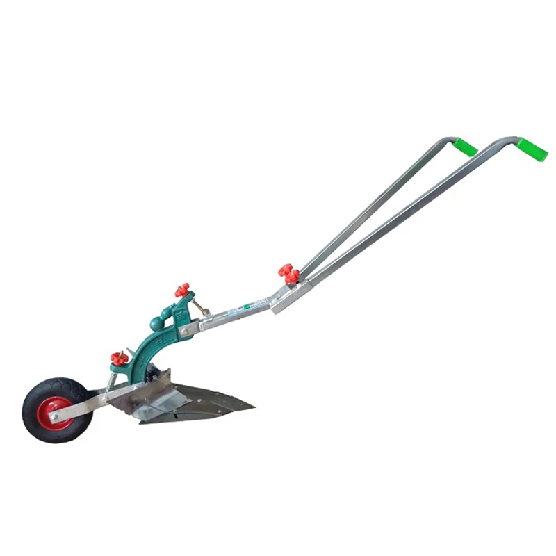 

New Ditch Opener Plow Manual Hand-Plow Small Agricultural Machinery Micro-Tiller Hand-Held Ditch Plow Ridger Caster diameter22cm