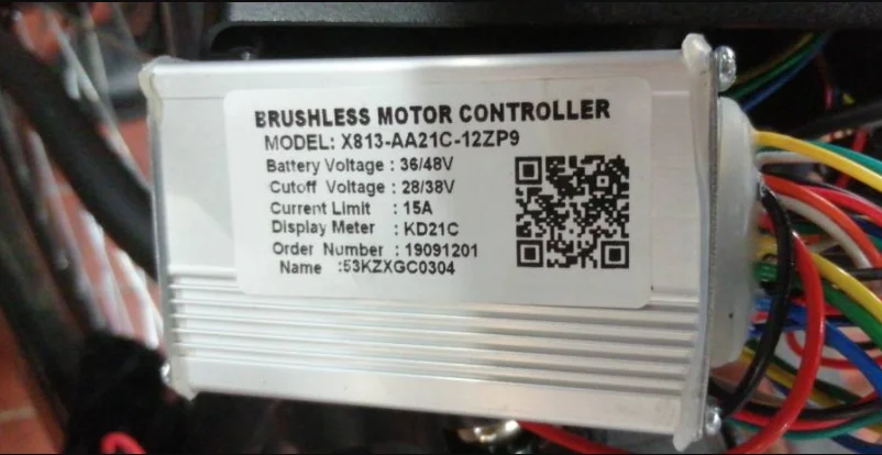 BRUSHLESS MOTOR CONTROLLER X813-AA21C-12ZP9 48V/39V 15A KD21C Updated Parts  Electric Bicycle Accessories