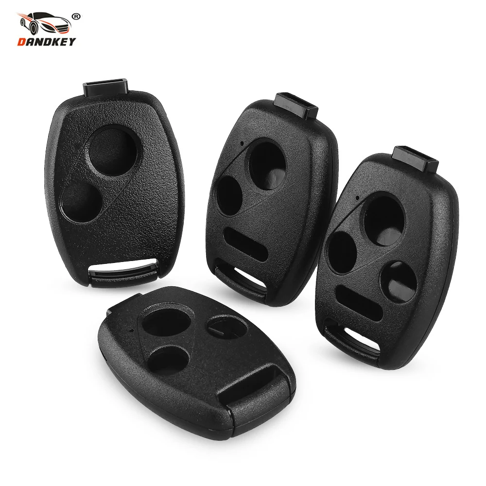 Pisskey – coque de clé télécommande 2/3/4 boutons, 10 pièces, pour Honda Fit Accord Civic CRV Pilot sight Jazz HRV, housse de remplacement pour voiture