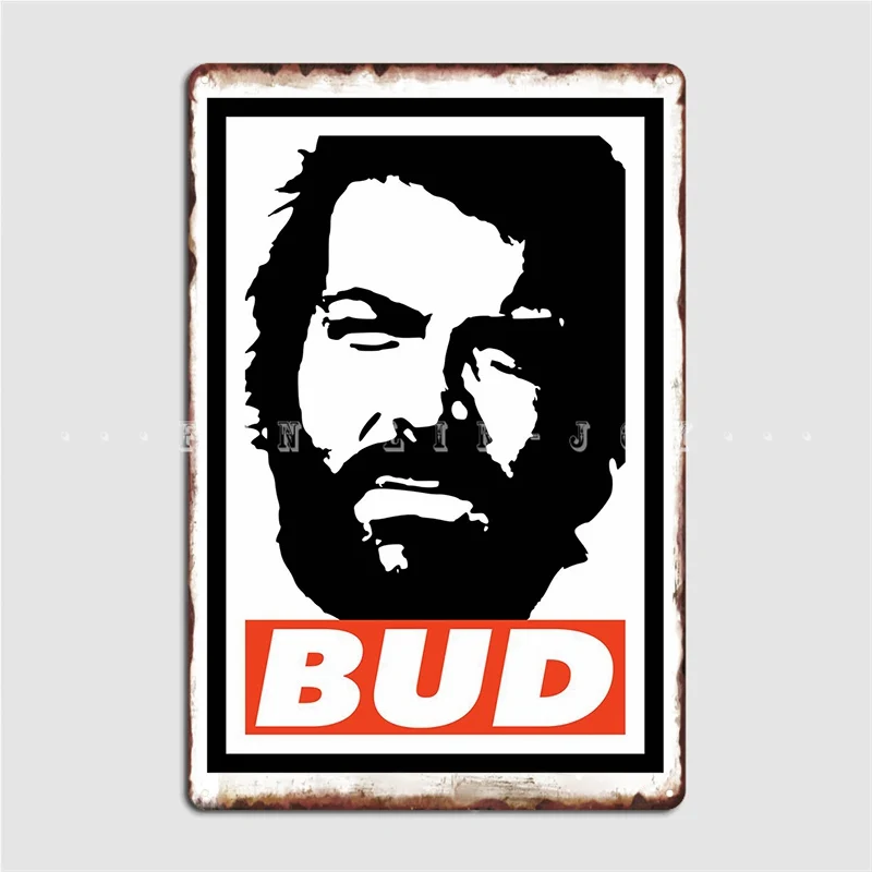 Bud Spencer Poster Metal Plaque Plaques Cinema Living Room Pub Garage Retro Tin Sign Poster