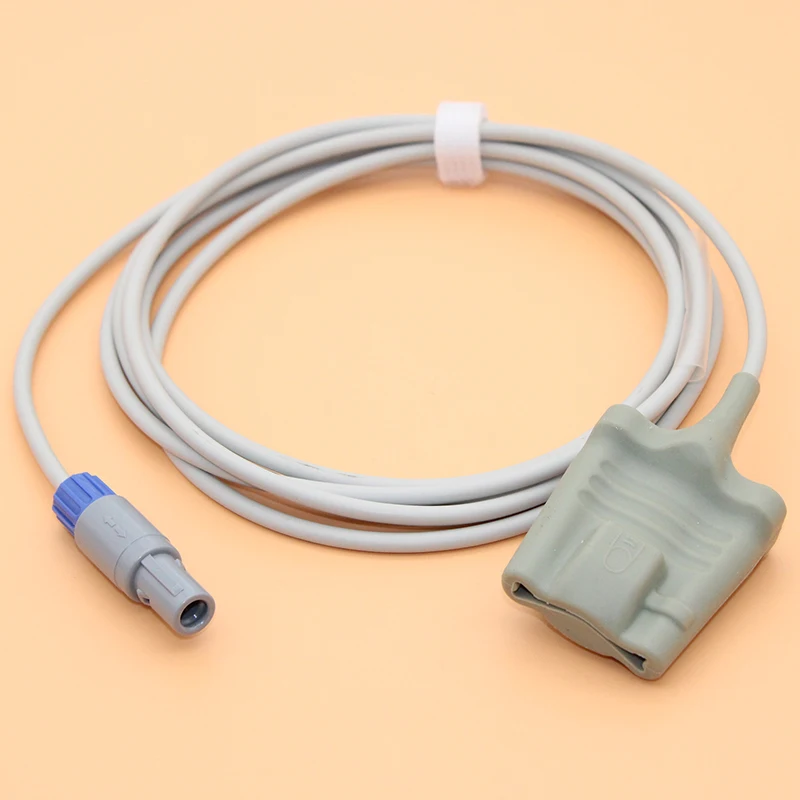 Redel 6P Spo2 sensor cable for Adecon adult/pediatric/child/Neonate/veterinary monitor,3m Finger/Ear spo2 probe.