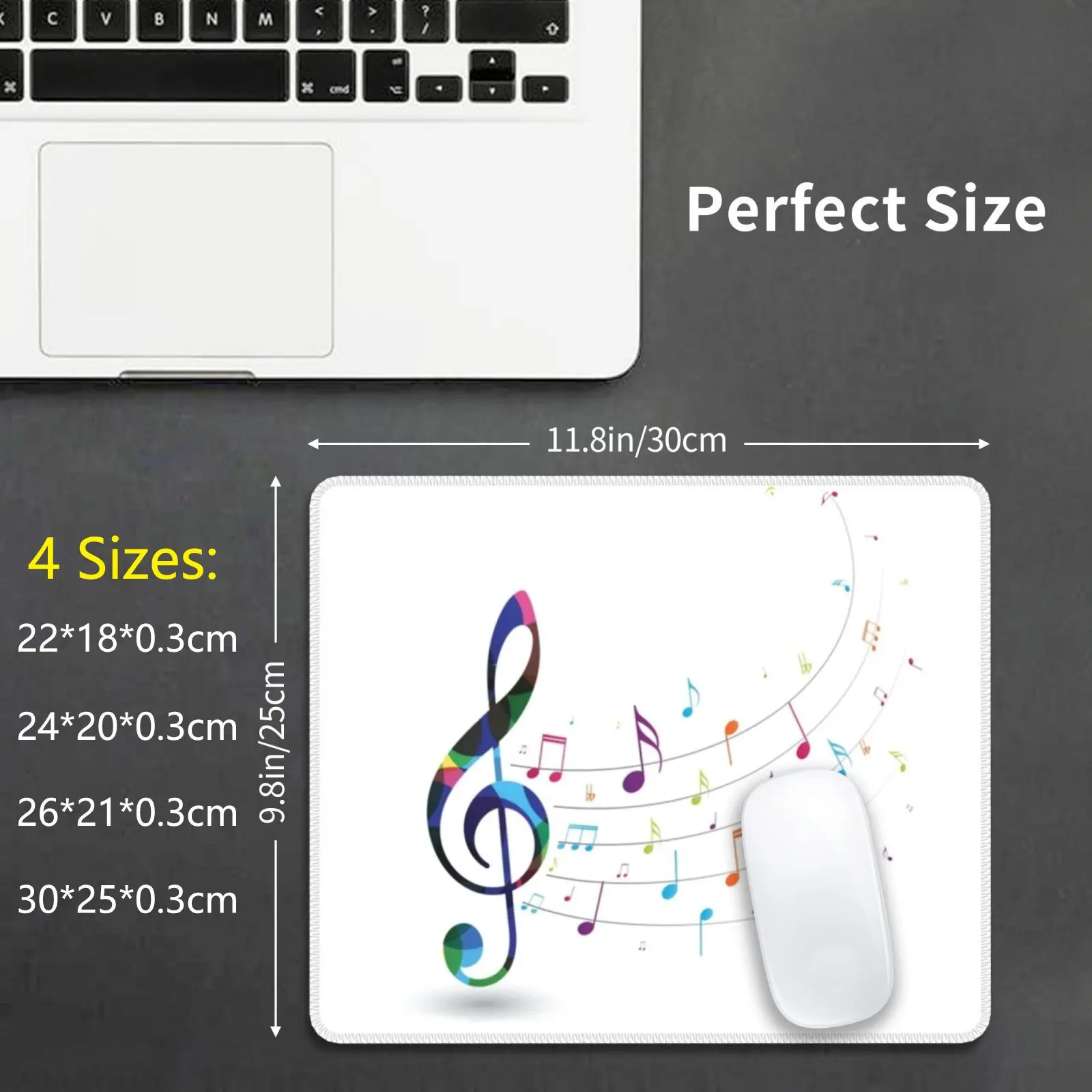 Musical Notes Design Mouse Pad DIY Print Yoga Workout Tank Women S Yoga Workout Tank Yoga Gift For Her