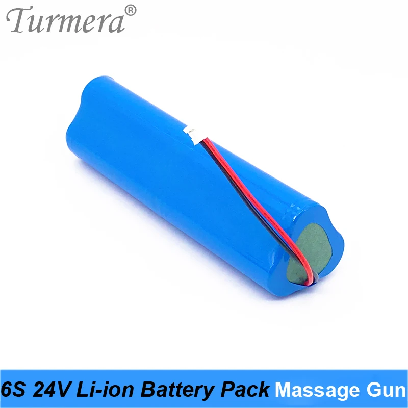 Turmera 24V 3400mAh 6S1P Rechargeable Lithium Battery for Massage Gun Muscle Massage Replace Battery and Screwdriver Battery Use