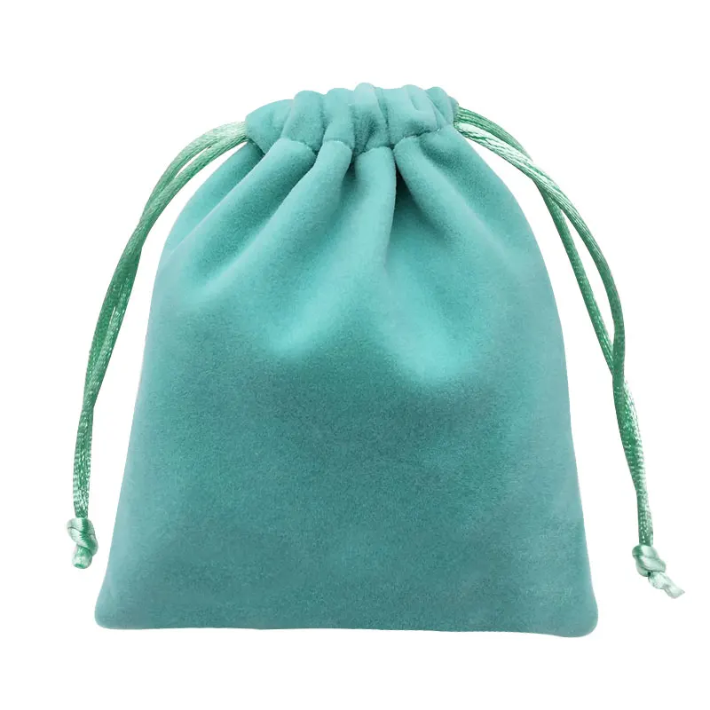 

100pcs High quality velvet jewelry drawstring dust bag pouch for accessories Ipad mini phone storage and packaging
