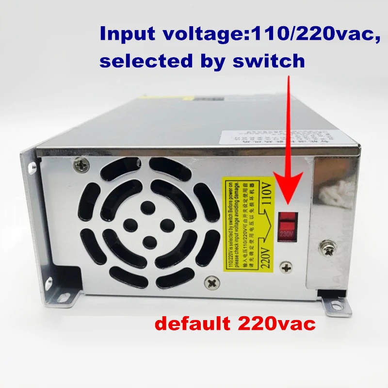 Imagem -02 - Fonte de Alimentação Digital 1000w Interruptor de Tensão e Corrente Ajustável 024v 36v 48v 60v Smps 24v 40a 48v 20a