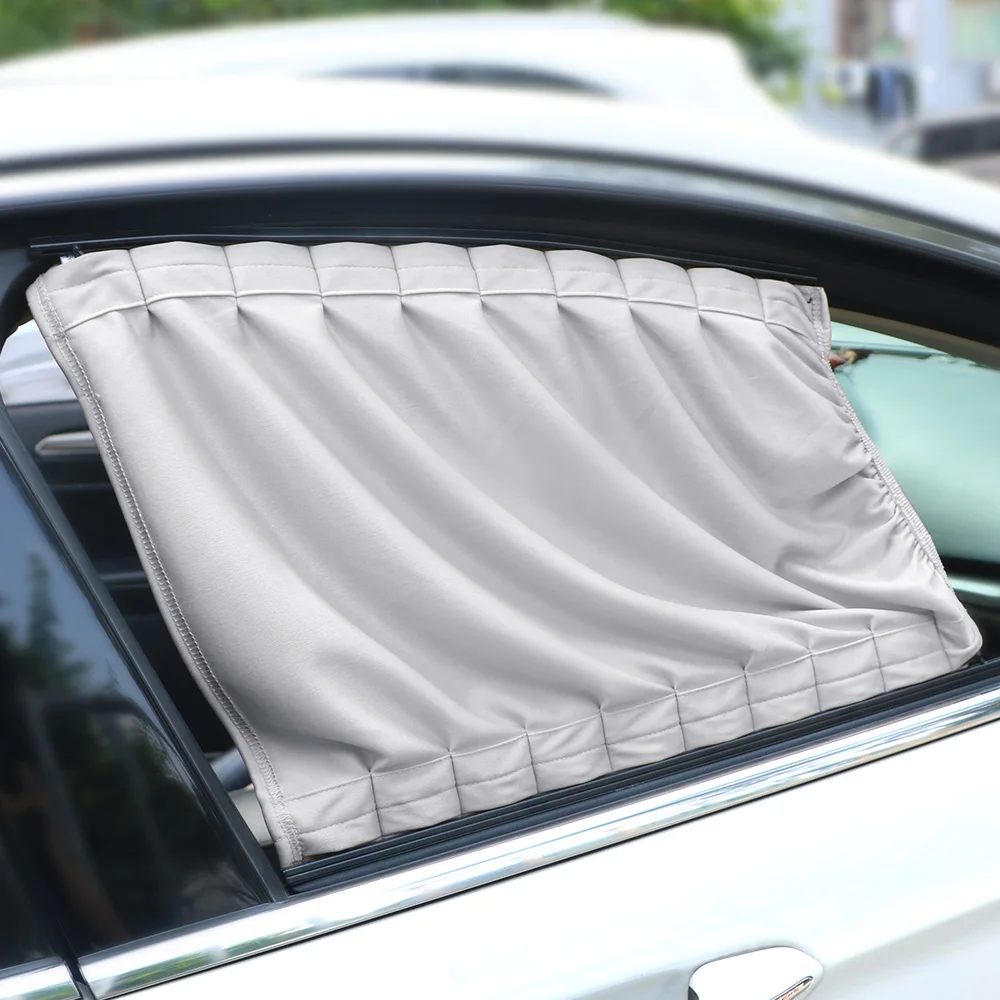 Universal Car Curtain Auto Windows Curtain Car Side Window Sunshade Curtains Sun Visor Blinds Cover 2pcs/Set Aluminum Alloy