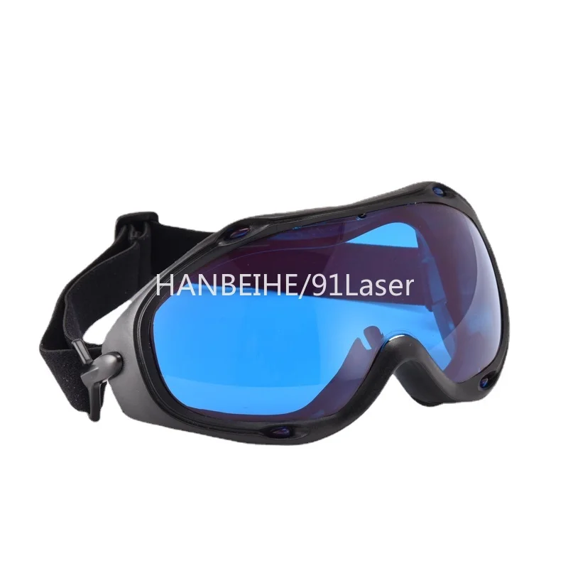 

red laser safety glasses for 190-380 & 600-700nm O.D 4+ CE wide large full frame goggles