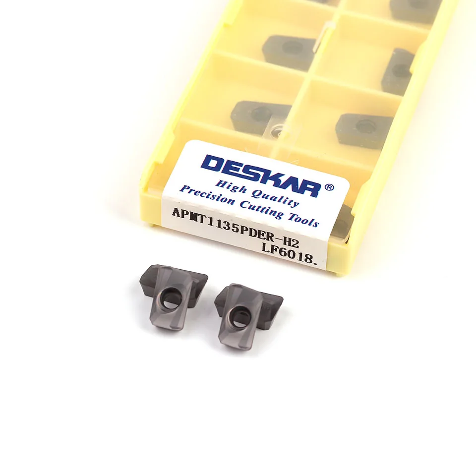 Imagem -02 - Deskar Apmt1135pder Apmt1604 m2 h2 xm Lf6018 Lf6028 Carboneto de Inserção de Trituração Cnc é Adequado para Aço Inoxidável de Alta Qualidade