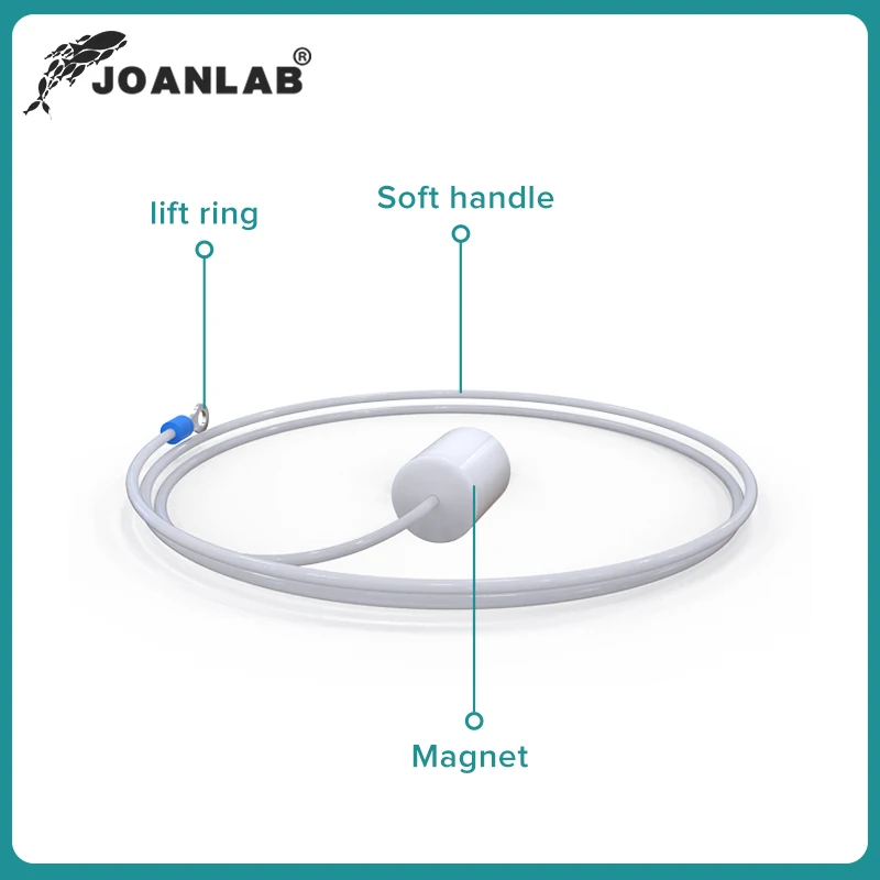 JOANLAB 400/600mm PTFE Magnetic Stirrer Stir Bar Retriever - Bendable Polyethylene Anti-Corrosive Lab Supplies