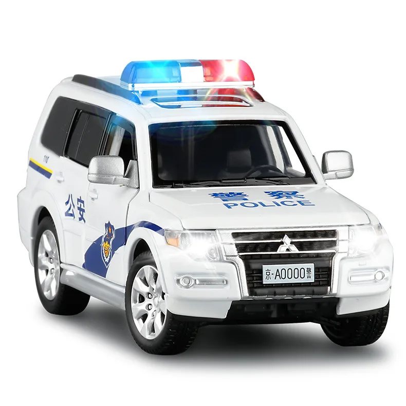 Hot 1:32 alloy pull back Pajero V97 car model,high simulation off-road vehicle toy,6-door design,free shipping