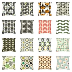 Multi Stem Bird Square Pillowcover Home Decor Orla Kiely Scandinavian Cushion Cover Throw Pillow for Sofa Double-sided Printing