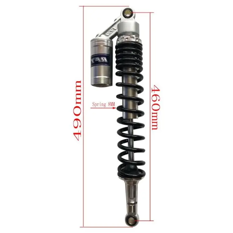 RFY 8mm Spring 450MM 460MM Motorcycle Shock Absorbers For Honda CR250 Yamaha Suzuki Kawasaki Quad ATV