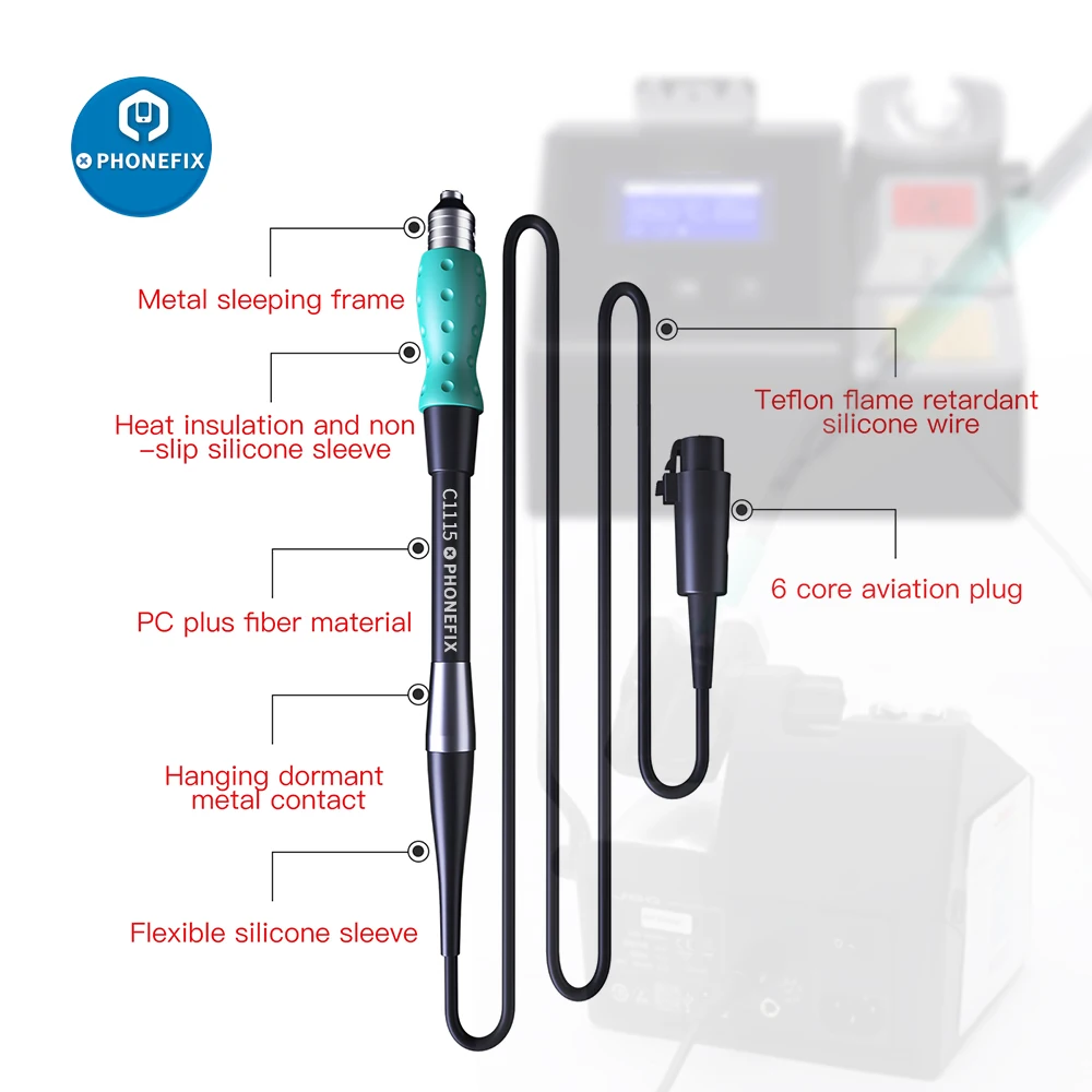 Maniglia dell\'oem T245 T210 NT115 per JBC CD-2SD 2SHE e stazione di saldatura di Pecision di ricerca di i2C 2SEN/2 per la gamma della cartuccia