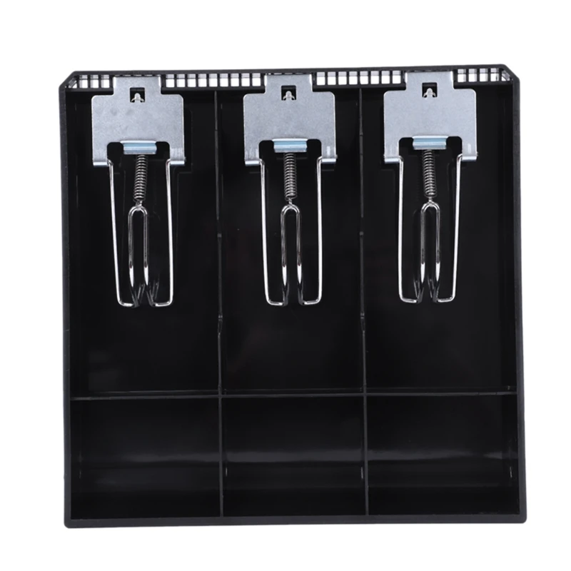 Cabinet Cash Drawer Register Insert Money Tray 3/4/5 3/4 Compartments Storage Box Replacement Metal Clip Cashier