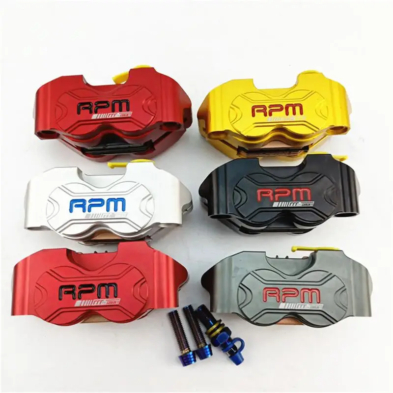 Motorcycle Rpm Brake Caliper Brake Pump 4 Piston 82mm Mounting For Yamaha Kawasaki Scooter Rsz Jog Force Dirt Bike