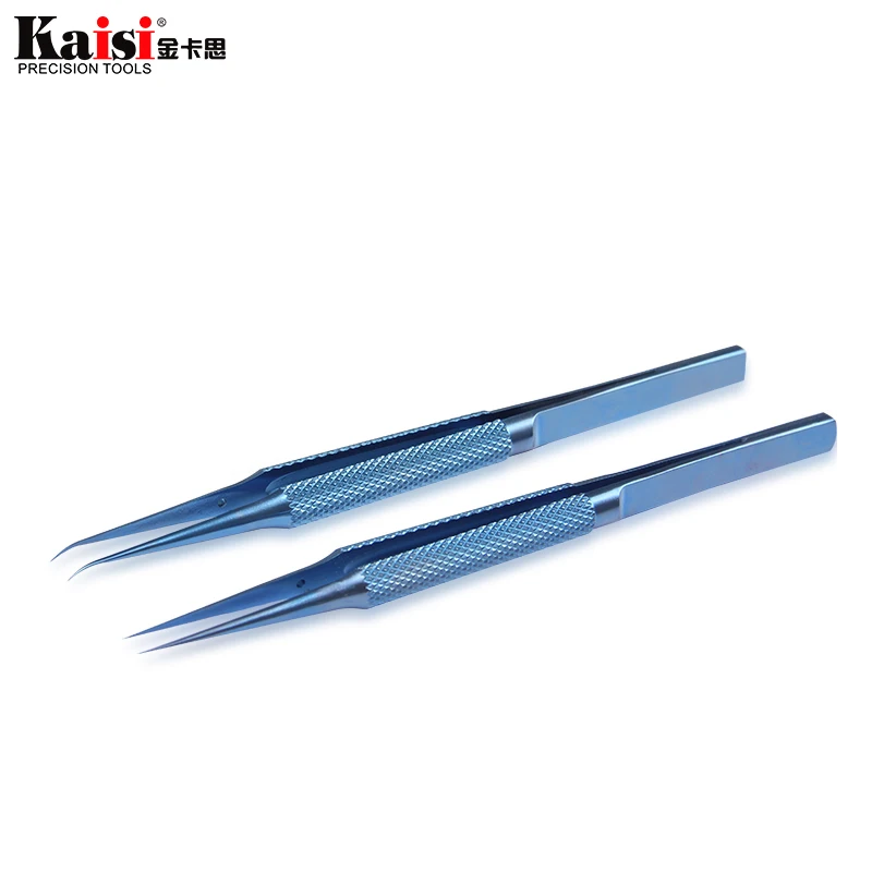 Titanium Alloy Pinças Preciso Antimagnético Eletrônica Pinças Reparação de Impressões Digitais Fly Linha Telefone Motherboard Profissional