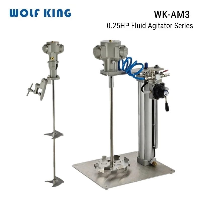 

WolfKing WK-AM3 Agitator Machine Series,Paint Mixer,Piston 0.25 HP, Liquid Mixing Stirring Machine,Mini Pneumatic Industrial Mix