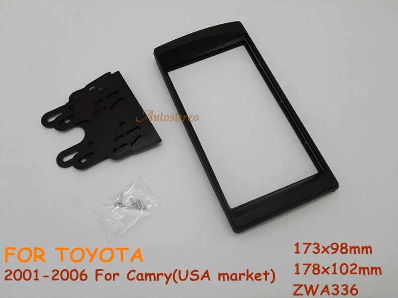 ZWNAV 11-336 2-DIN Car Stereo Radio Fascia Plate Panel Frame Kit For TOYOTA Camry 2001-2006 (USA market)