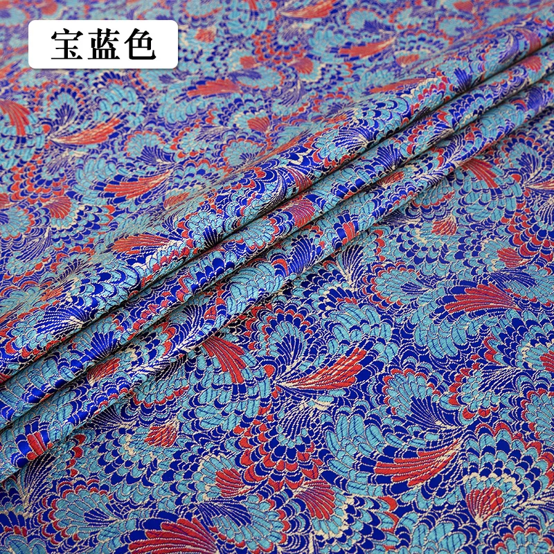 Chinese imitation silk style brocade pattern jacquard pattern fabrics design fashion cheongsam kimono diy damask sewing material