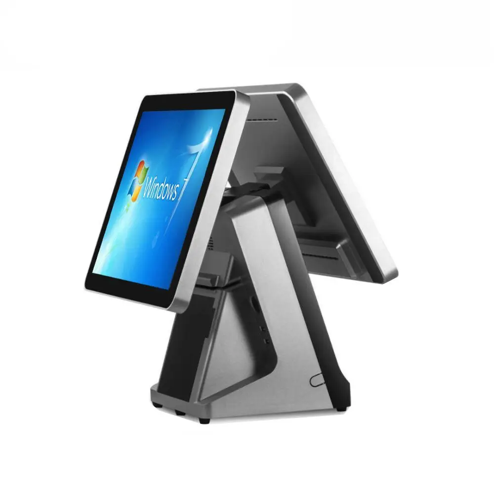 pos high quality dual screen touch pos machine for sale