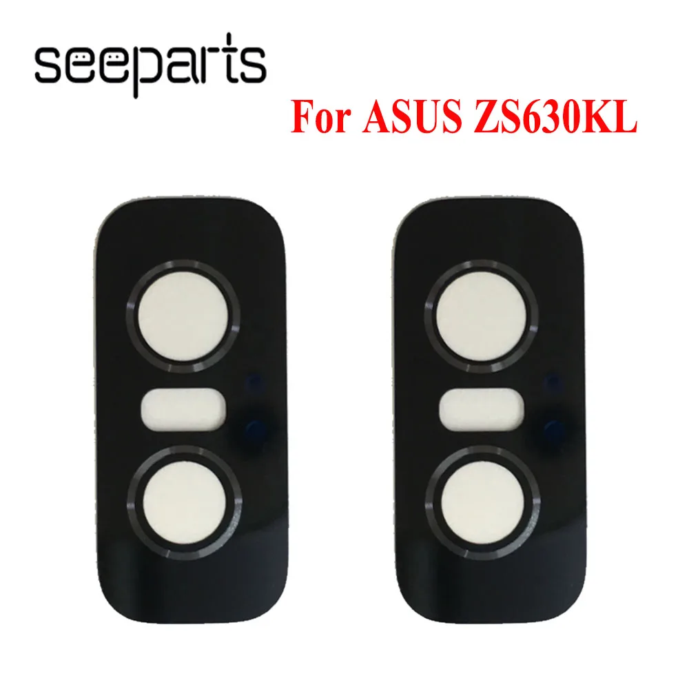 Para asus zenfone 6 zs630kl lente da câmera traseira traseira principal capa de vidro da câmera para asus zs630kl substituição da lente da câmera