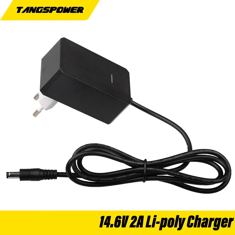 TANGSPOWER 14.6V 2A 5.5*2.1mm AC/DC Adapter For 4series 12.8V 12V Li-poly Battery Charger