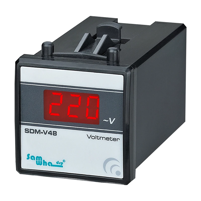 Samwha-Dsp SDM-V Digital Voltmeter, Slim Compact, LED Panel Meter