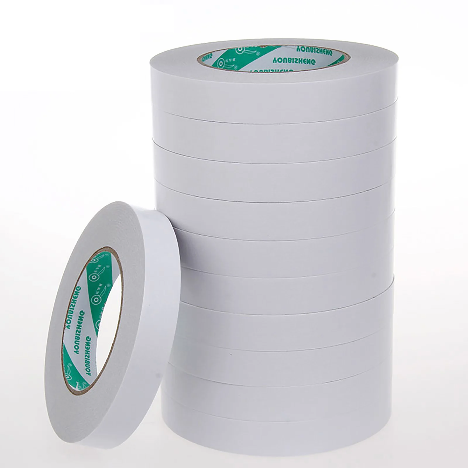 Rollo de cinta adhesiva transparente ultrafina para manualidades, cinta autoadhesiva de doble cara para el hogar, la Oficina y el coche, ancho de 5mm-50mm, 50 m/rollo