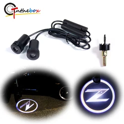 Gtinthebox 3D Solid Ghost Shadow Projector Z Logo LED Laser Lights Door Step Light For Nissan Fairlady Z Z34 Door Welcome Light