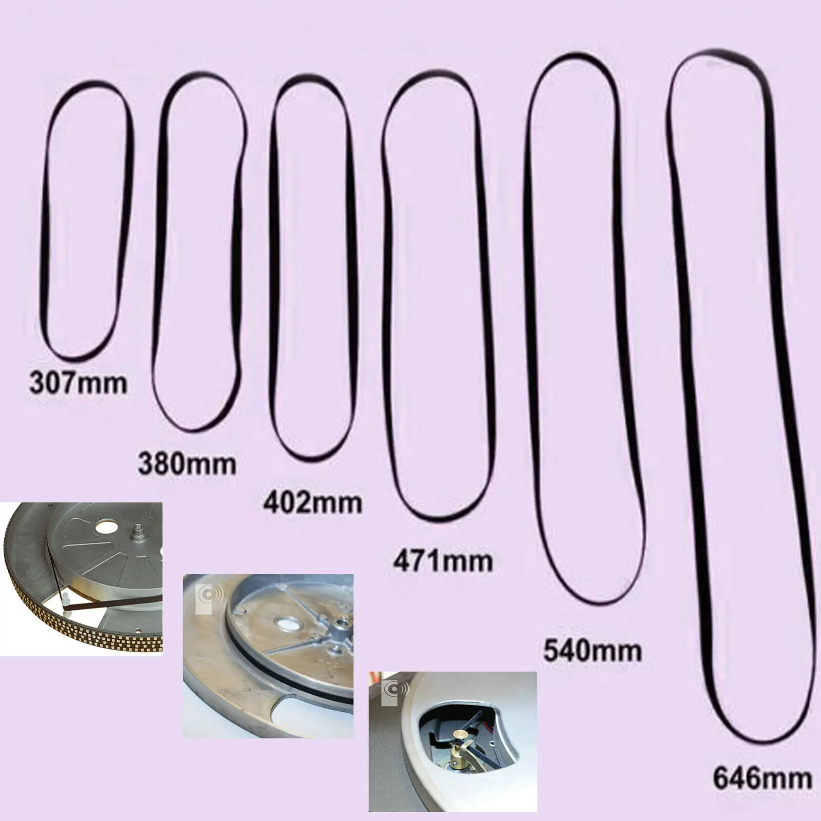 Lecteur d'enregistrement Colortable Drive Belt Convient PRO-JECT, PROJET PIONEER THORENS DEBUT Lecteur d'enregistrement Colortable Drive Belt Convient PRO-JECT, PROJET PIONEER THORENS DEBUT
