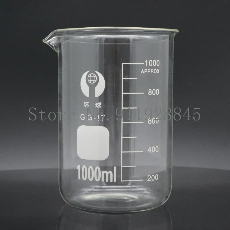 5ml-300ml Lab Borosilicate Glass Beaker High Temperature Resistance Scaled Measuring Cup Laboratory Equipment