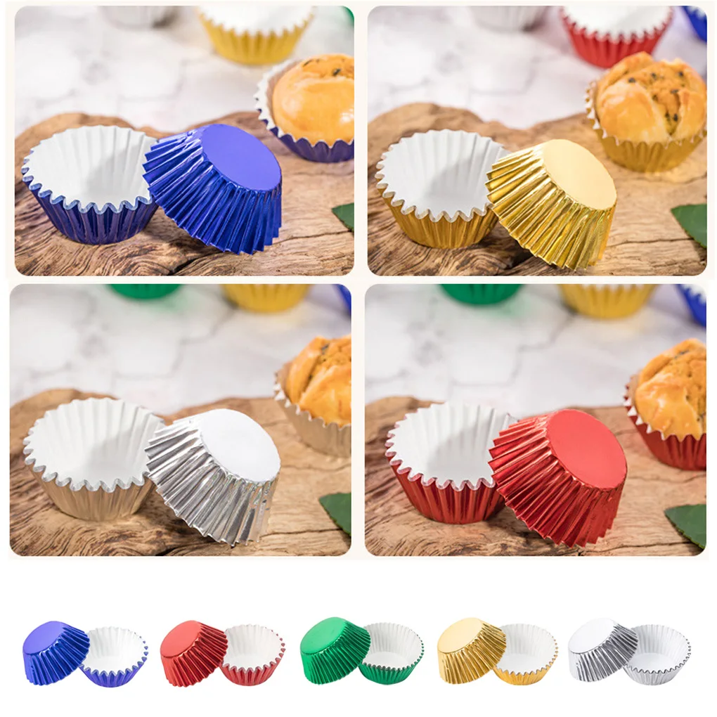 100 Pieces/Set Cupcake Molds Paper Liners Mini Non-Stick Muffin Baking Molds DIY Pastry Chocolate Home Kitchen Bakeware