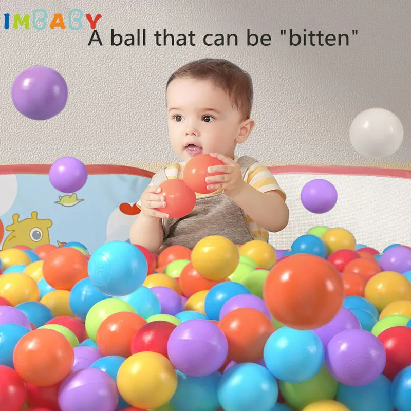 IMBABY Balls For Playpen Kids Park Ball Ocean Balls For Dry Pool Baby Playground 50/100pcs 5.5/7cm Children'Gift Colorful Smooth