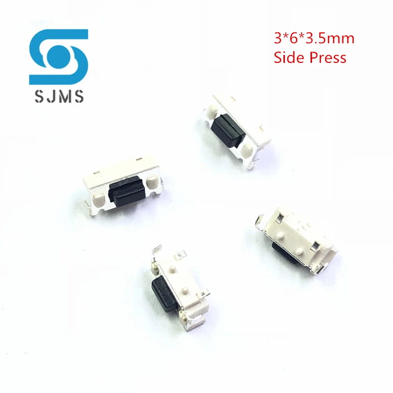 20pcs Side press micro Tact Switch Touch 3*6*3.5 mm 3x6x3.5mm SMD For MP3 MP4 Tablet PC Button Bluetooth Headset Remote Control