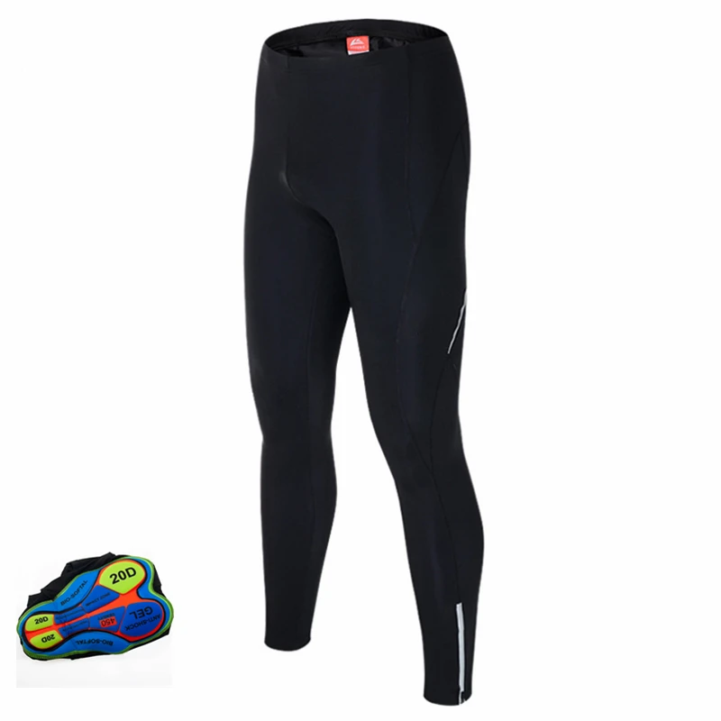 Sublimation Men Autumn Trousers Cycling Bib 20D Padded Cycling MTB Tight Fitting Road Bicycle Bottom Middle-Distance Riding