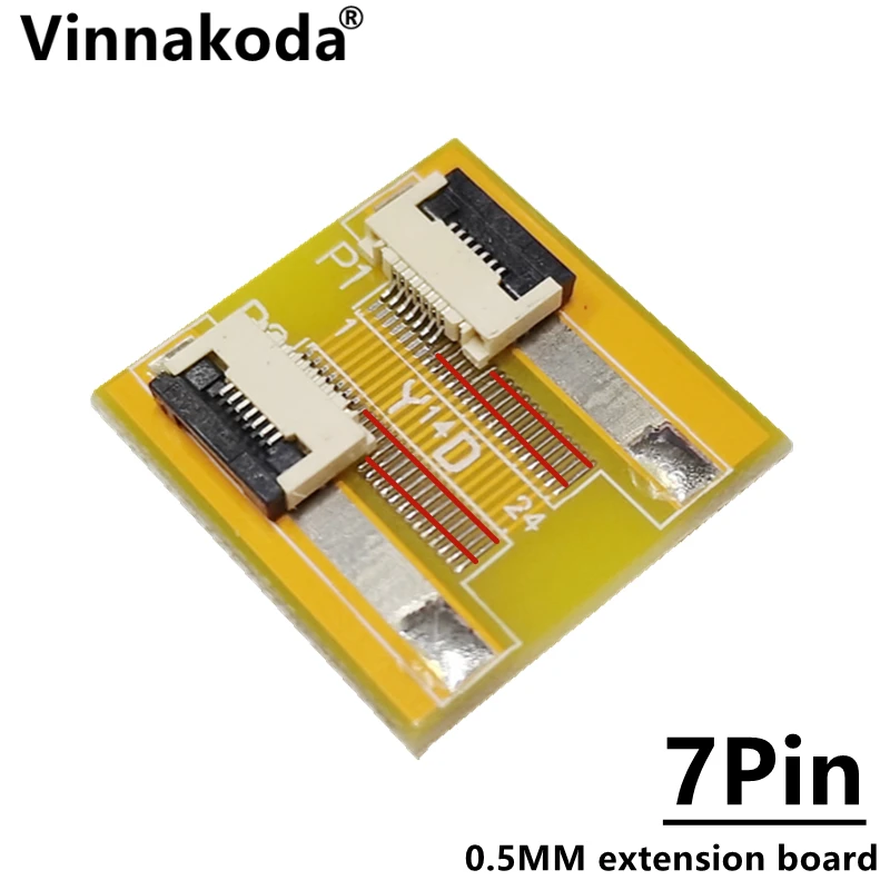 Panneau d'extension FFC/FPC, 2 pièces, 0.5MM à 0.5MM, carte adaptateur 7P