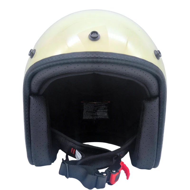 Headbone Vintage Motorcycle Helmet Casco Moto Retro Motorbike Light Weight white black  3/4 Open Face Helmets