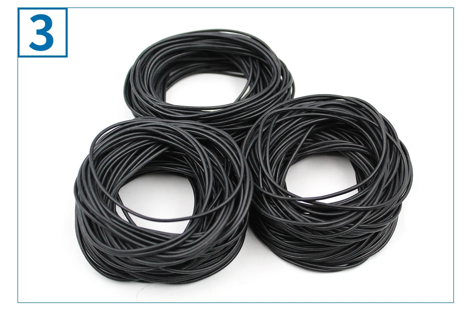 CS1.5mm OD4-125 NBR O Ring Seal Gasket Thickness Oil and Wear Resistant Automobile Petrol Nitrile Rubber O-Ring Waterproof Black