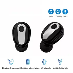 Mini auricolare senza fili con cancellazione del rumore cuffie Bluetooth 5.0 per xiaomi vivavoce Stereo Sport cuffie auricolari con microfono